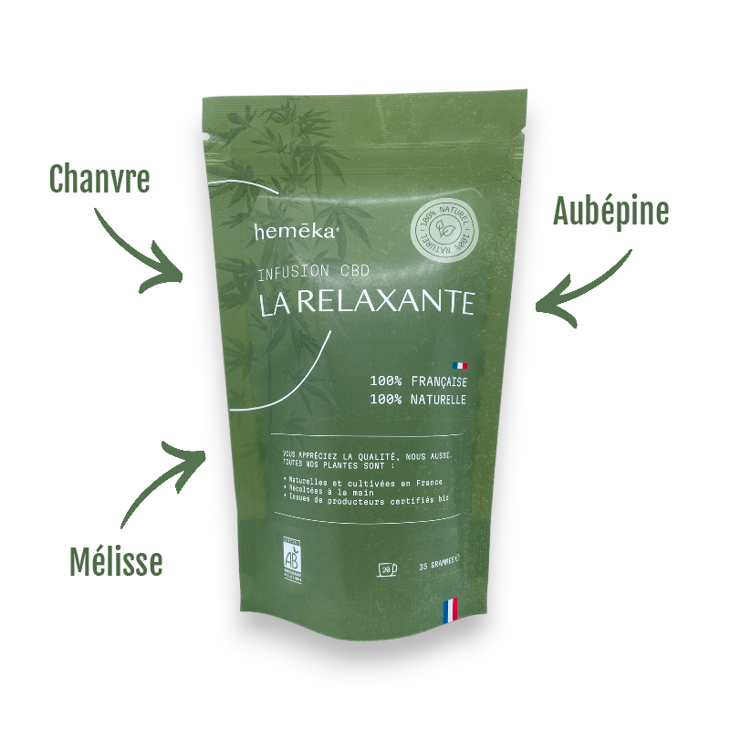 Infusion chanvre CBD La Relaxante