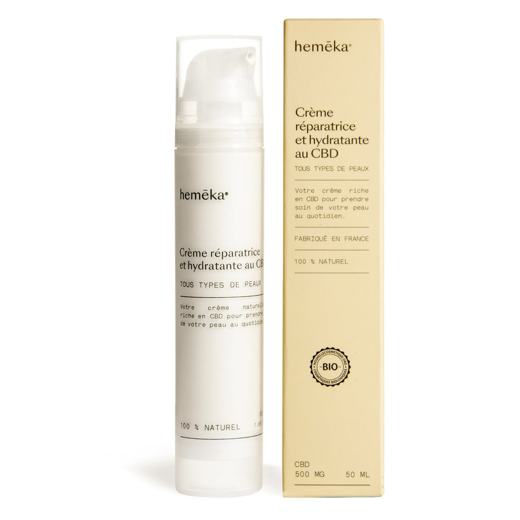 Crème réparatrice et hydratante au CBD