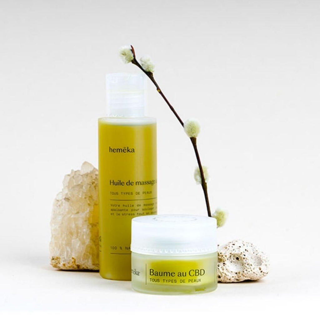 Coffret DUO cosmétiques CBD : Baume + Huile