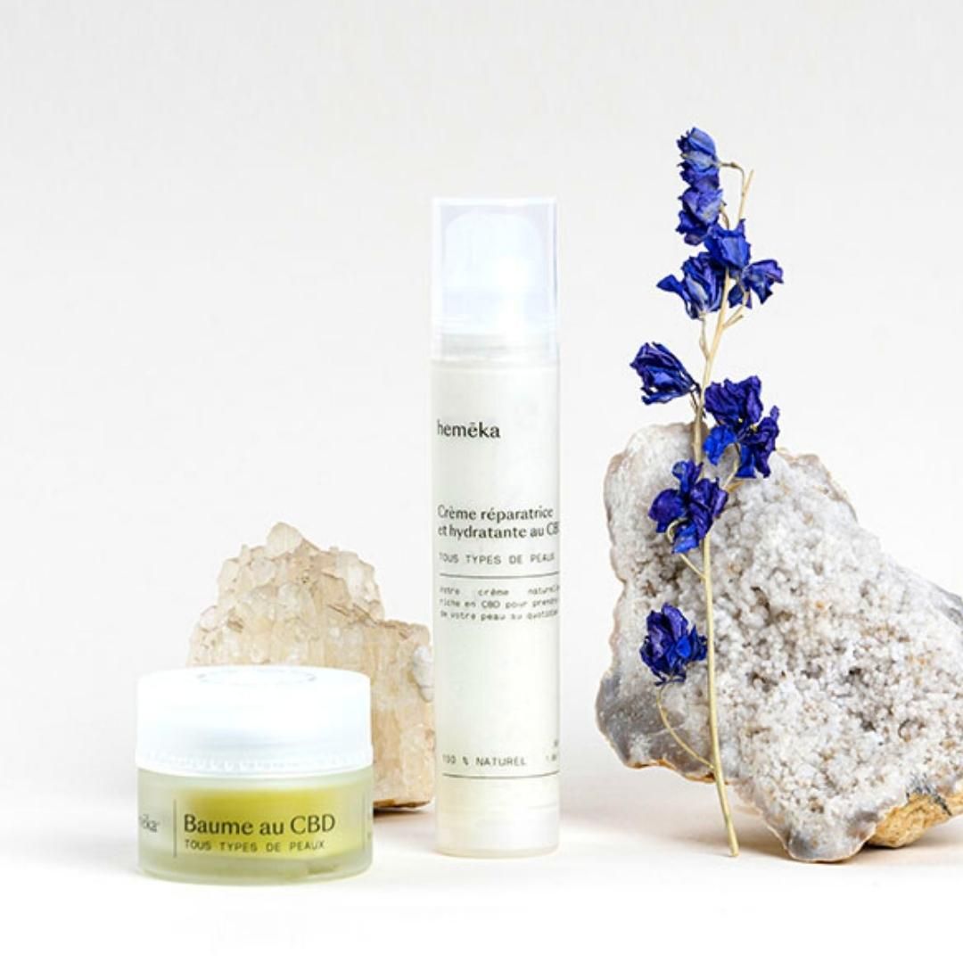 Coffret DUO cosmétiques CBD : Baume + Crème